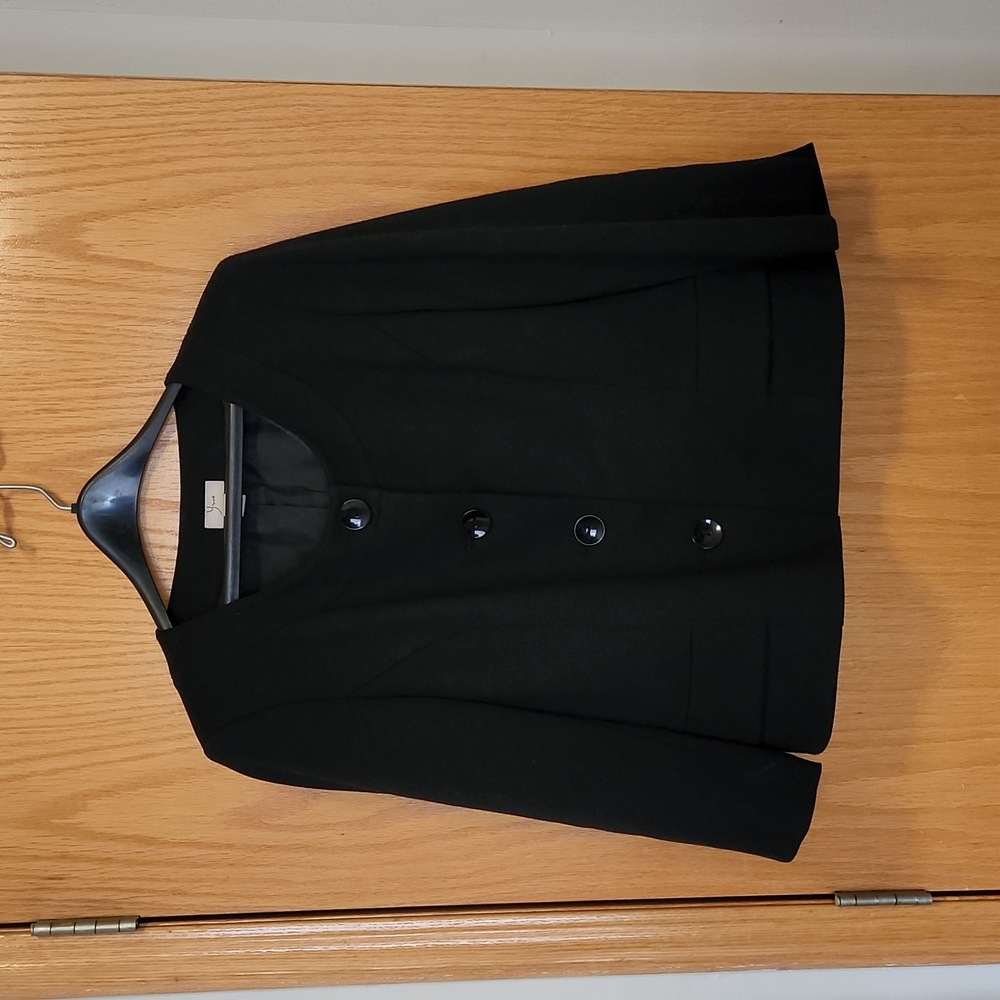 Size 16 Black crop dress jacket